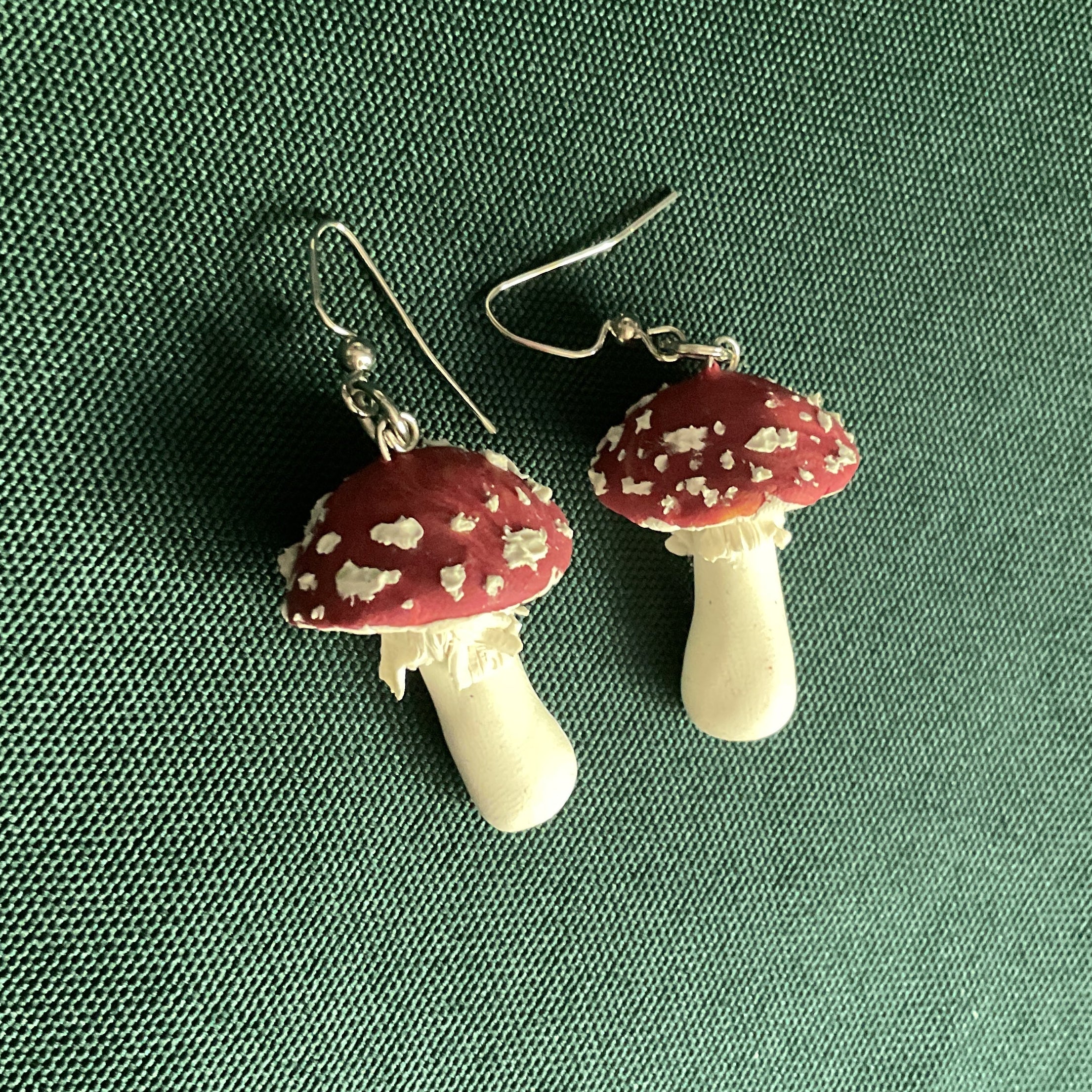 Large Amanita Earrings
