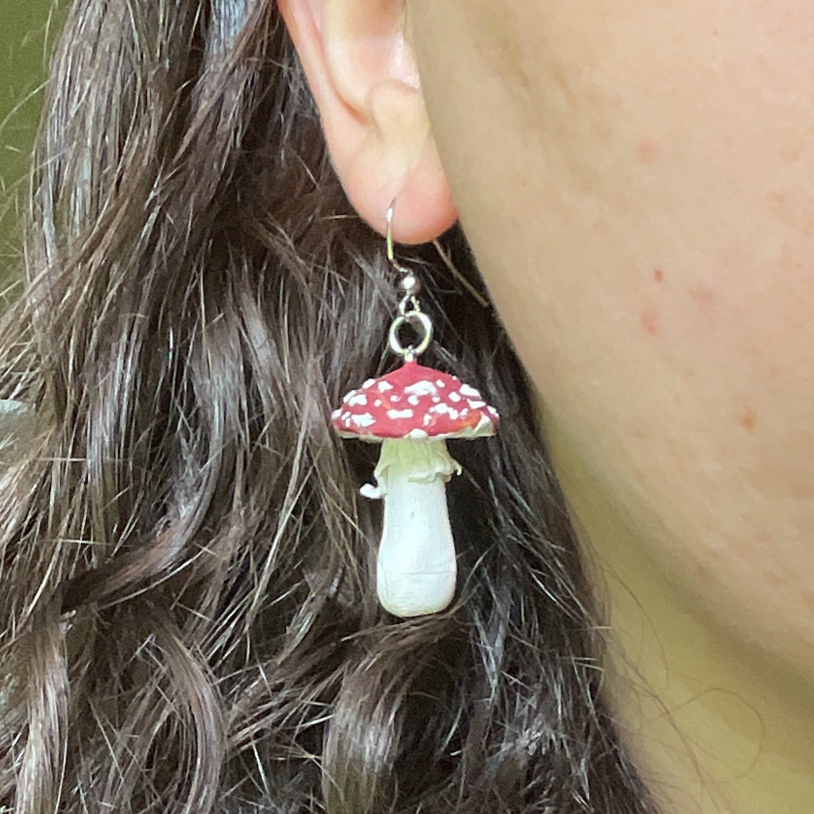 Large Amanita Earrings